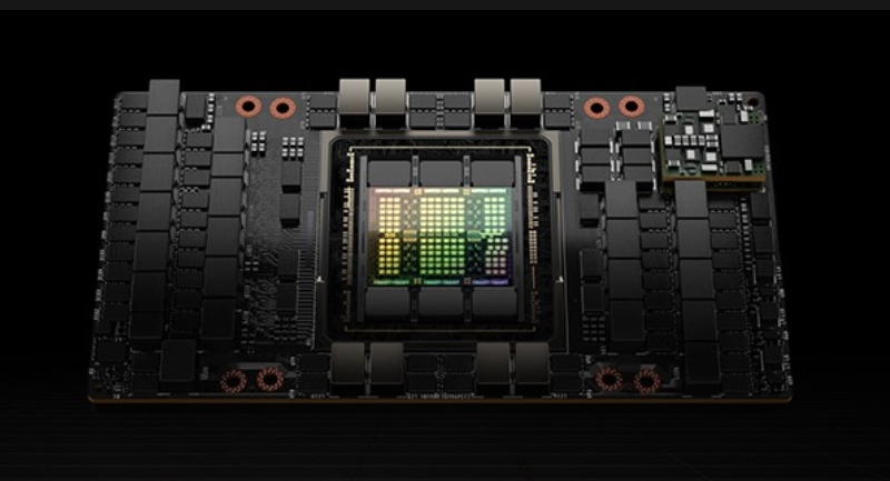 Image of NVIDIA H100 AI accelerator