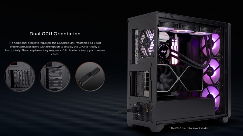 InWin D5 cooling system