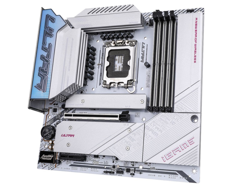 Image of the motherboard's unique design