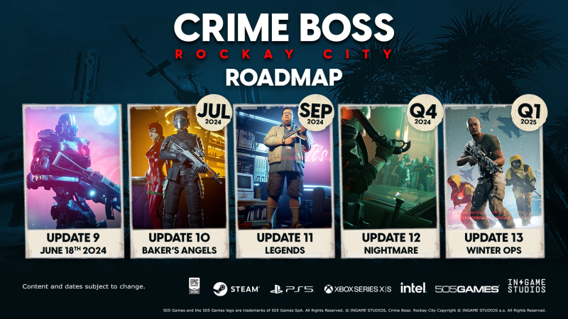 Scene from Crime Boss: Rockay City game