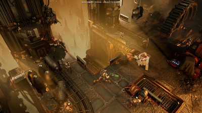 Game preview showing detailed characters in Warhammer Mechanicus II
