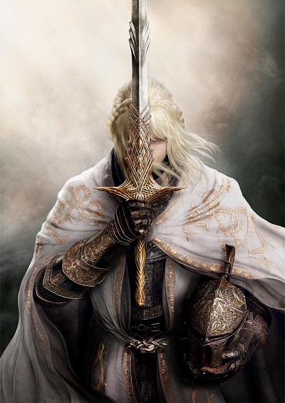 The helmet of the mysterious knight reminds fans of Faraam's armor set from Dark Souls 2 (Image Source: Bandai Namco)