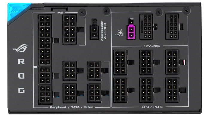 Visual of the PSU's OLED screen