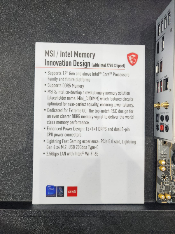 Image of MSI Z790 MPOWER sourced from Wccftech