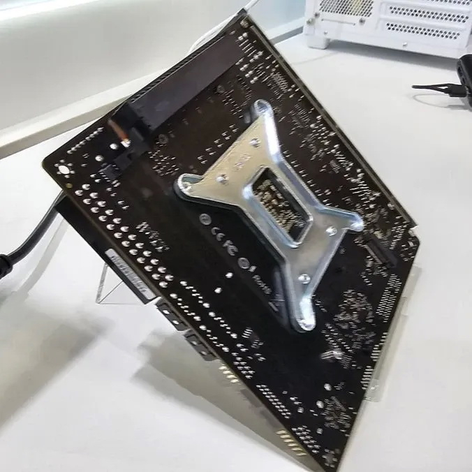 Close-up of Maxsun's motherboard